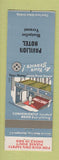 Matchbook Cover - Pavilion Hotel Montpelier VT