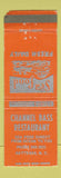 Matchbook Cover - Channel Bass Restaurant Hatteras NC WORN