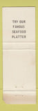 Matchbook Cover - Channel Bass Restaurant Hatteras NC WORN