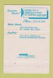Matchbook Cover - Grvois Bank ST Louis MO 40 Strike