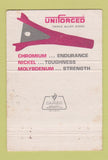 Matchbook Cover - Tooth Company Montebello CA WEAR 40 Strike