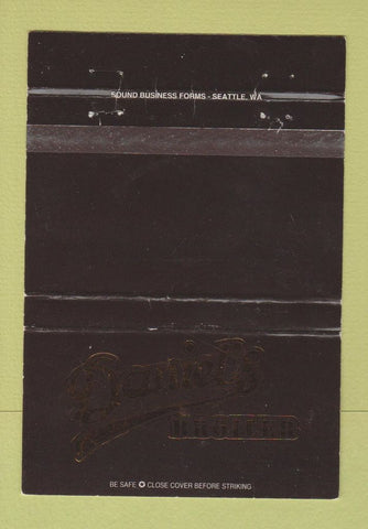 Matchbook Cover - Daniel's Broiler Seattle Bellevue WA WEAR 40 Strike