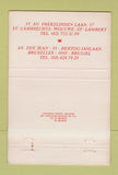 Matchbook Cover - La Maison Du Fromage Brussels Belgium 40 Strike