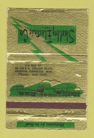 Matchbook Cover - Shelby Electric Memphis TN WORN 40 Strike