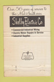 Matchbook Cover - Shelby Electric Memphis TN WORN 40 Strike
