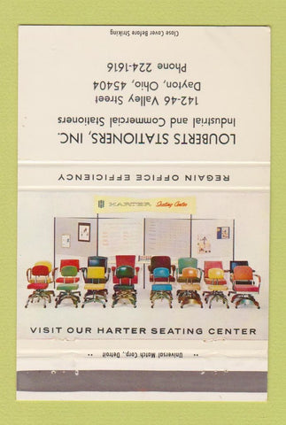 Matchbook Cover - Louberts Stationers Dayton OH 40 Strike