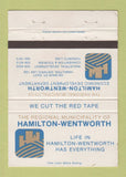 Matchbook Cover - Hamilton Wentworth ON WEAR 40 Strike