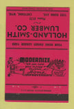 Matchbook Cover - Holland Smith Lumber Cheyenne WY RED 40 Strike