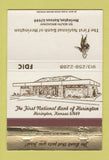 Matchbook Cover - First National Bank Herington KS 40 Strike