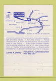 Matchbook Cover - Saltfleet Industrial Comm. Fruitland ON Lorne Denny 40 Strike