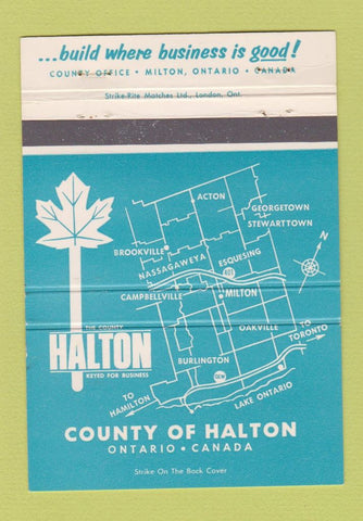 Matchbook Cover - Halton Ontario ON Milton 40 Strike