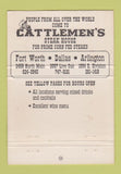 Matchbook Cover - Cattlemen's Steak House Dallas Arlington TX 40 Strike