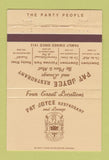 Matchbook Cover - Pat Joyce Restaurant Cleveland OH 40 Strike