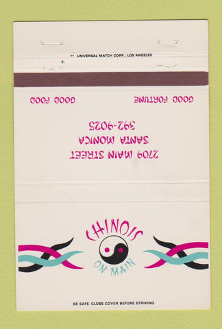Matchbook Cover - Chinois on Main Santa Monica CA Chinese 40 Strike