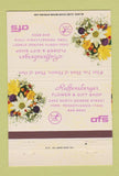 Matchbook Cover - Raffensberger Flower Shop FTD York PA 40 Strike