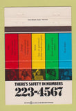 Matchbook Cover - Call Before Digging girlie 40 Strike