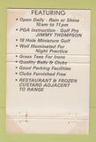 Matchbook Cover - Brookpark Golf Driving Range Parma OH 40 Strike