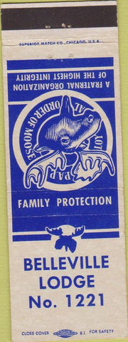 Matchbook Cover - Matchbook Cover Moose Lodge Belleville Swansea IL