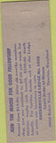 Matchbook Cover - Matchbook Cover Moose Lodge Gardenville Rosedale MD
