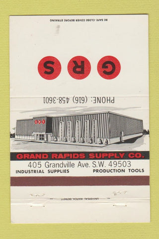 Matchbook Cover - Grand Rapids Supply MI 40 Strike