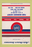 Matchbook Cover - Parr Insurance Crestline OH 40 Strike