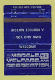 Matchbook Cover - Air Force Patrick Air Base FL WORN 40 Strike