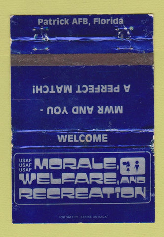 Matchbook Cover - Air Force Patrick Air Base FL WORN 40 Strike