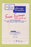 Matchbook Cover - State Savings Loan South Euclid OH 40 Strike