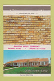 Matchbook Cover - Barron Brick Company Palmer TX 40 Strike