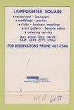 Matchbook Cover - The Lamplighter Square Salt Lake City UT 40 Strike