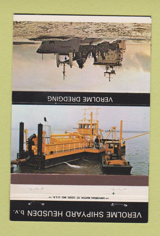 Matchbook Cover - Verolme Dredging Shipyard Heusden  40 Strike
