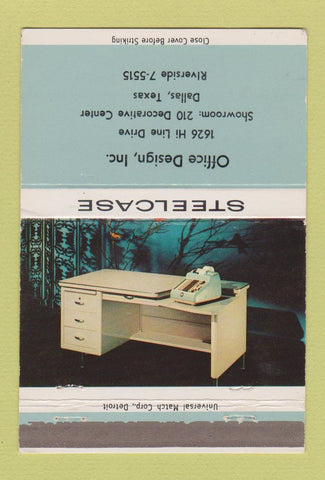 Matchbook Cover - Steelcase Office Furniture Dallas TX 40 Strike