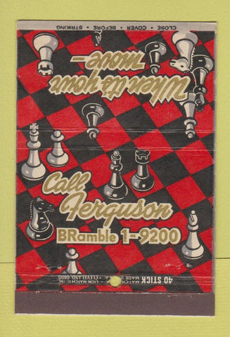 Matchbook Cover - Ferguson Moving Storage Cincinnati OH 40 Stick
