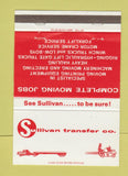 Matchbook Cover - Sullivan Transfer Trucking Dallas Houston TX 40 Strike