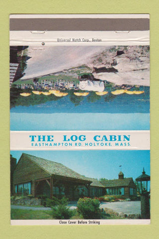 Matchbook Cover - Log Cabin Holyoke MA 40 Strike