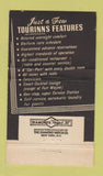 Matchbook Cover - Tourinns Allentown Pittsburgh PA Fort Wayne motels 36 Strike