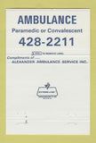 Matchbook Cover - Alexander Funeral Homes Evansville IN 40 Strike