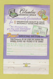 Matchbook Cover - Columbia Diamond Ring Alfred Rogers Danville PA WEAR 40 Stick