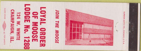 Matchbook Cover - Matchbook Cover Moose Lodge Champaign IL