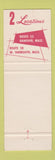 Matchbook Cover - Pancake King West Yarmouth MA