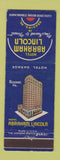 Matchbook Cover - Hotel Abraham Lincoln Reading PA #1