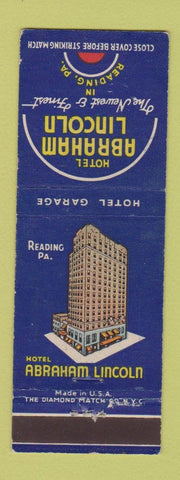Matchbook Cover - Hotel Abraham Lincoln Reading PA #1