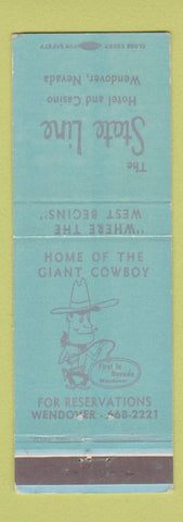 Matchbook Cover - State Line Hotel Casino Wendover NV
