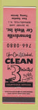 Matchbook Cover - Bernardsville Car Wash Esso oil gas NJ