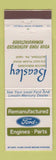 Matchbook Cover - Beasley Ford Engines Part Lincoln Mercury Altoona PA