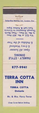 Matchbook Cover - Terra Cotta Inn ON