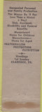 Matchbook Cover - Matchbook Cover Moose Lodge Clarence PA