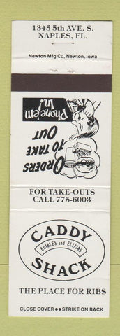 Matchbook Cover - Caddy Shack Restaurant Ribs Naples FL