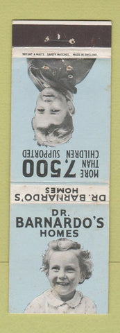 Matchbook Cover - Dr Barnardo's Homes UK England handicapped children