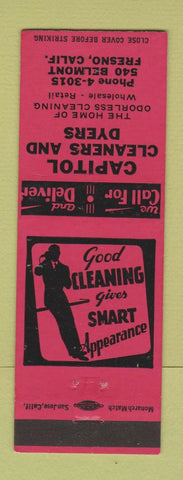 Matchbook Cover - Capitol Cleaners Dyers Fresno CA